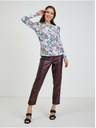 Orsay Svjetlosiva ženska majica cvjetnog uzorka ORSAY
