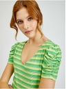 Orsay Žuto-zelena ženska prugasta majica ORSAY