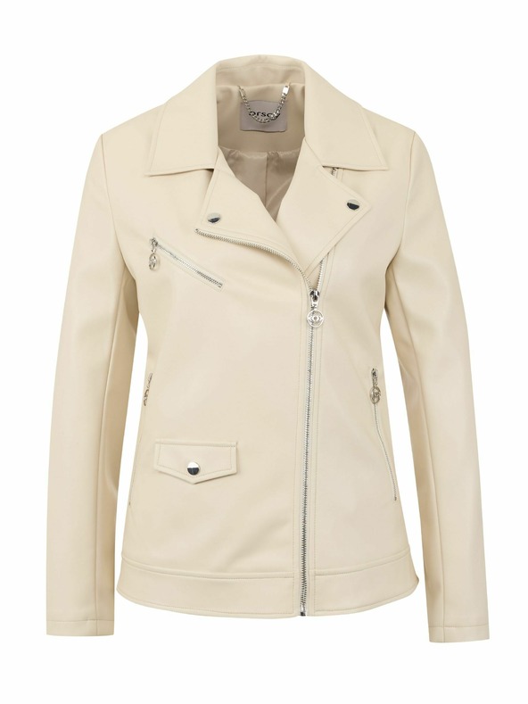Orsay Bež ženska kožna jakna ORSAY
