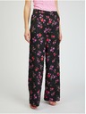 Orsay Crne ženske široke hlače cvjetnog uzorka ORSAY