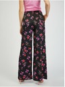 Orsay Crne ženske široke hlače cvjetnog uzorka ORSAY
