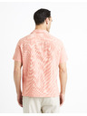 Celio Apricot muška lanena košulja Celio Fatext