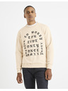 Celio Bež muški sweatshirt s Celio printom