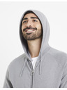 Celio Celio siva muška majica s kapuljačom