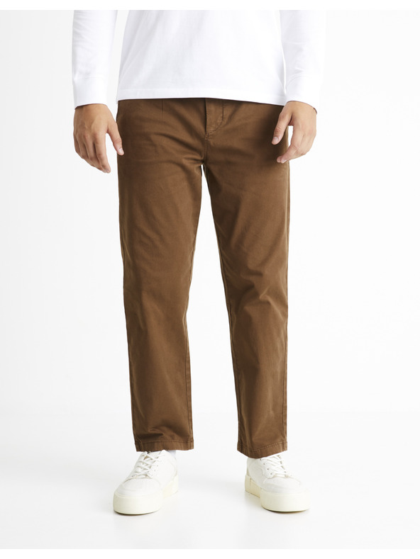 Celio Celio Cochicrop smeđe muške hlače