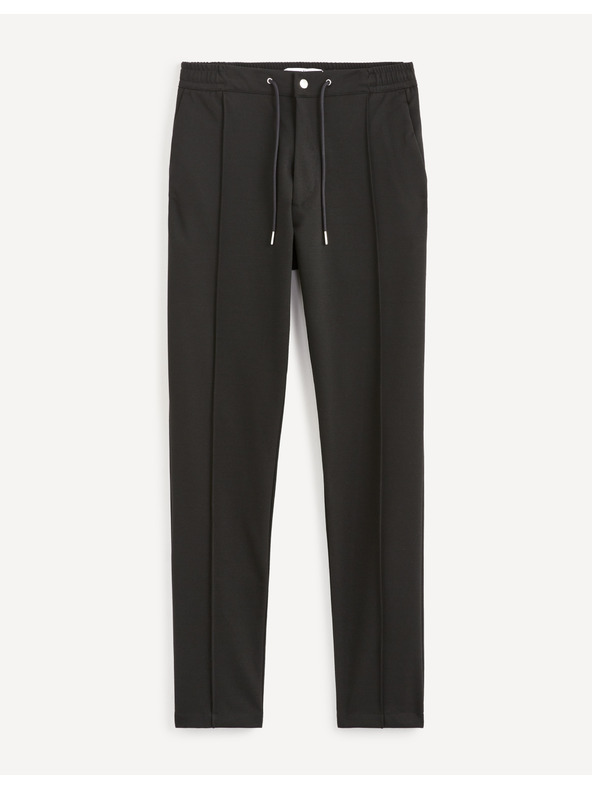 Celio Crne muške hlače Celio 24H Cobozal