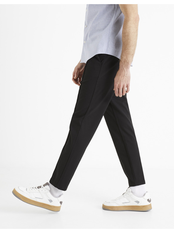 Celio Crne muške hlače Celio 24H Cobozal