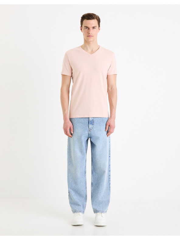 Celio Celio Neuniv ružičasta muška basic majica