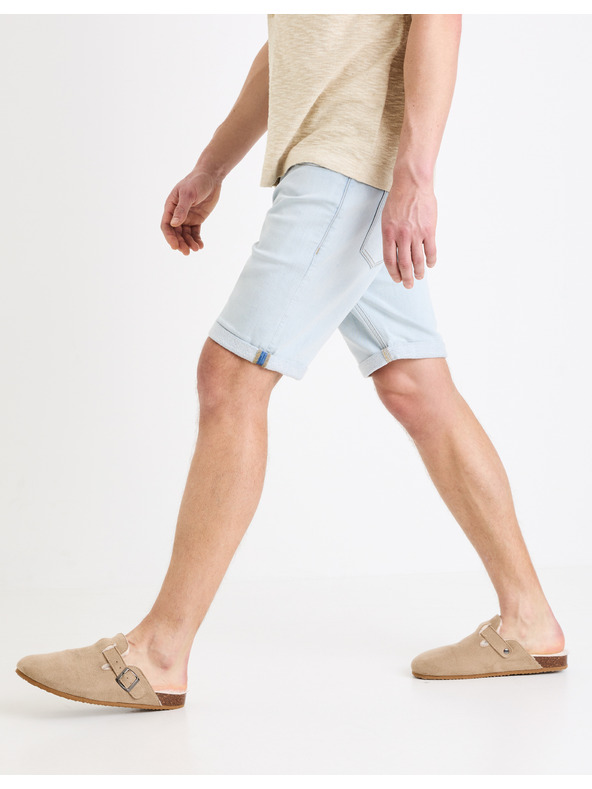 Celio Svijetloplave muške traper kratke hlače Celio Boknitbm