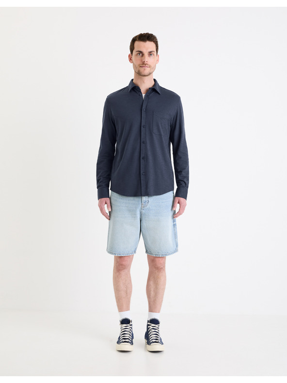 Celio Tamnoplava muška košulja Celio Gaselle