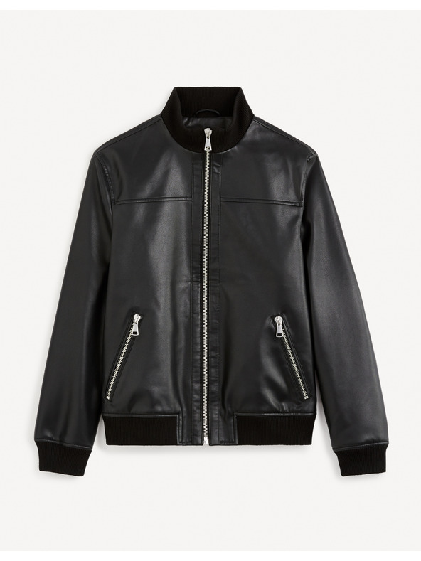 Celio Crna Celio Gumati muška kožna jakna