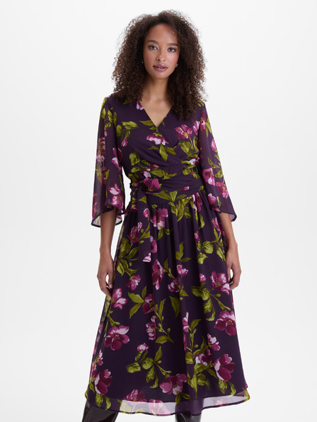 Orsay Ljubičasta ženska bluza na preklop s cvjetnim uzorkom ORSAY