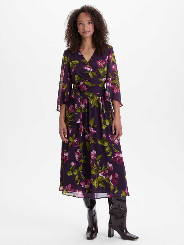 Orsay Ljubičasta ženska bluza na preklop s cvjetnim uzorkom ORSAY