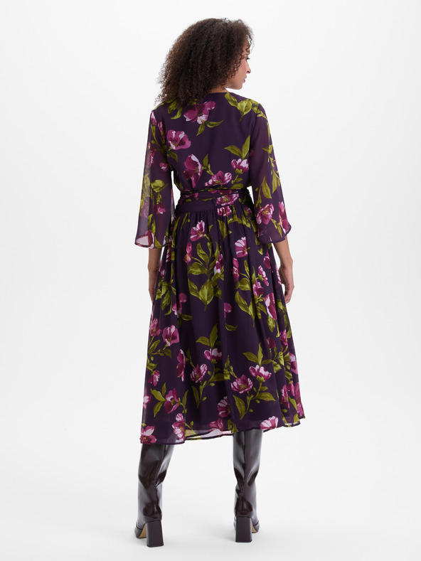 Orsay Ljubičasta ženska bluza na preklop s cvjetnim uzorkom ORSAY