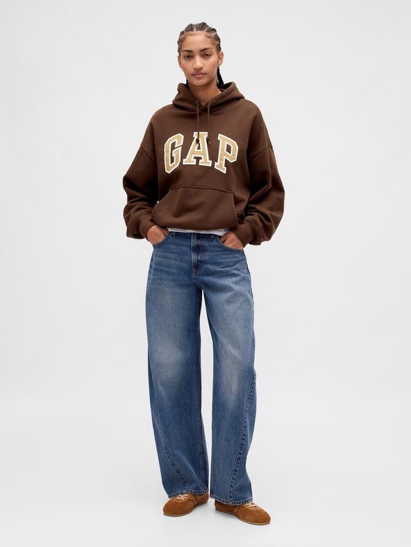 GAP Oversize dukserica s logom Extra Heavyweight Unisex GAP