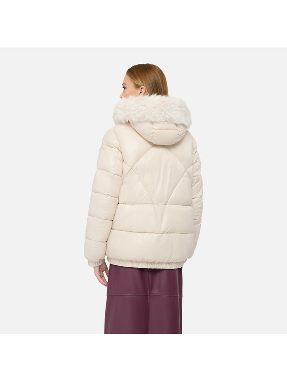 Geox Krem pernata jakna Geox Backsie