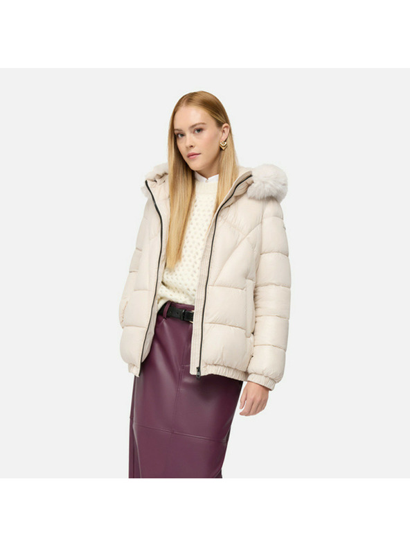 Geox Krem pernata jakna Geox Backsie