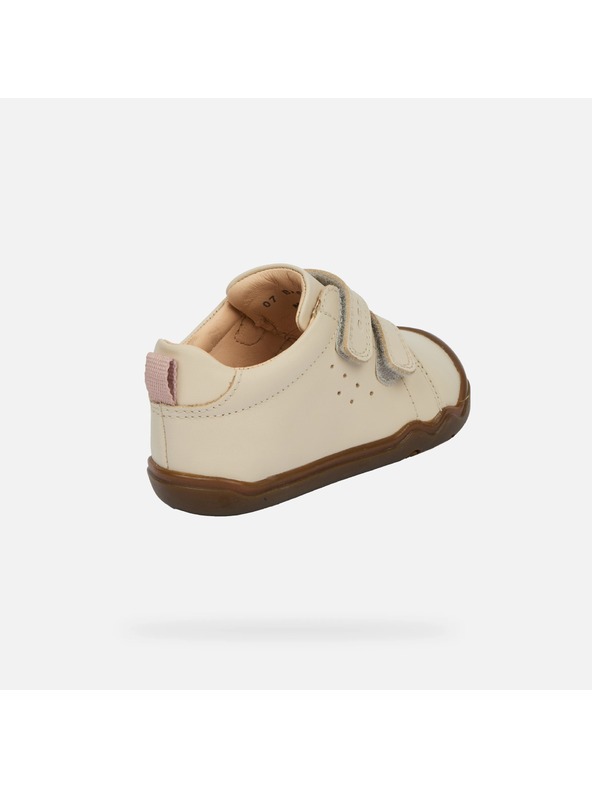 Geox Bijele barefoot cipele za prve korake za djevojčice Geox Steppieup Girl