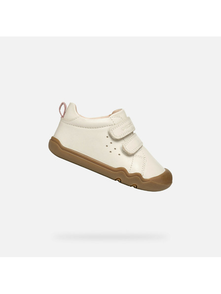 Geox Bijele barefoot cipele za prve korake za djevojčice Geox Steppieup Girl