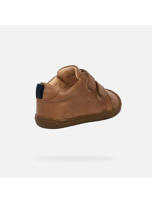 Geox Smeđe barefoot cipele za prve korake za dječake Geox Steppieup Boy