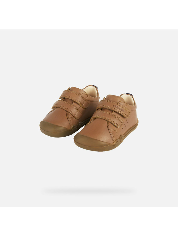 Geox Smeđe barefoot cipele za prve korake za dječake Geox Steppieup Boy