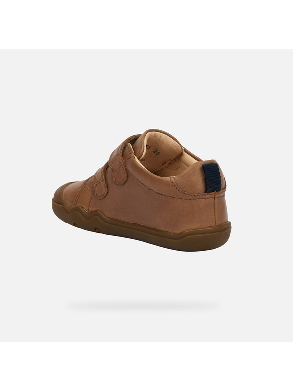 Geox Smeđe barefoot cipele za prve korake za dječake Geox Steppieup Boy