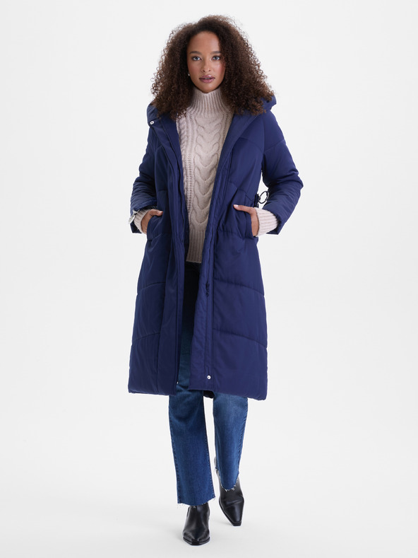 Orsay Tamnoplavi ženski prošiveni kaput ORSAY