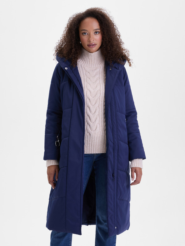 Orsay Tamnoplavi ženski prošiveni kaput ORSAY