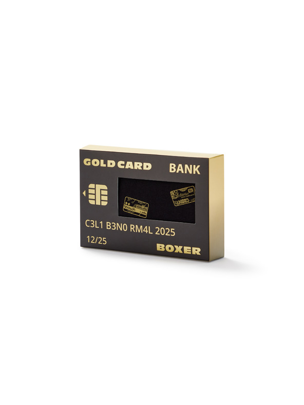 Celio Poklon paket bokserica zlatna kreditna kartica