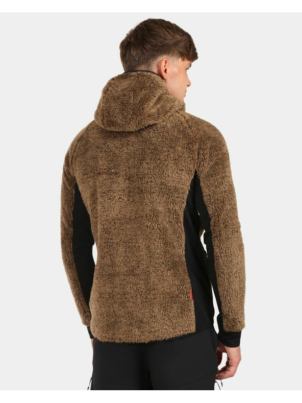 Kilpi Muška kosmatа flis dukserica s kapuljačom Kilpi NORKA-M Smeđa