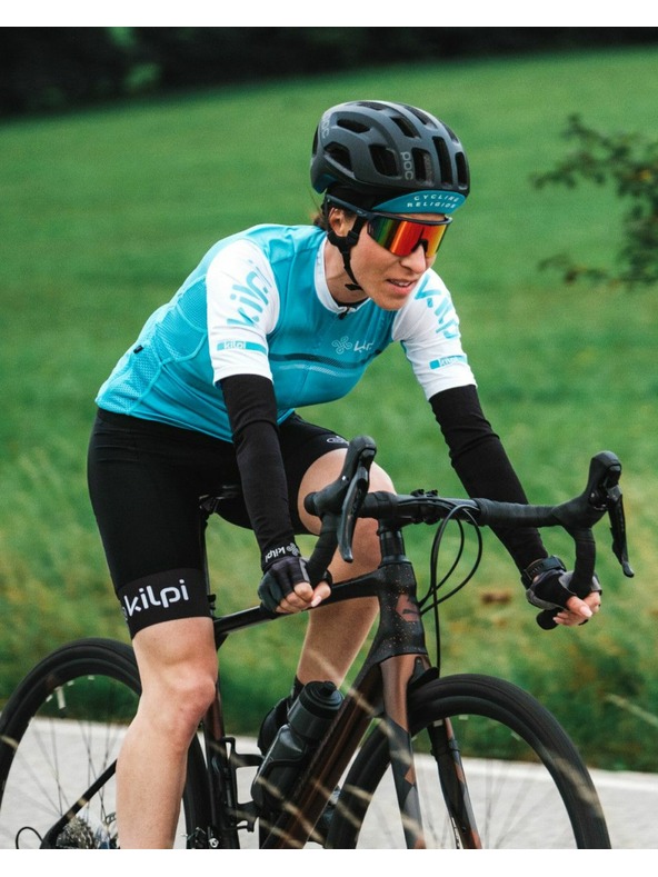 Kilpi Svijetloplava ženska sportska majica s patentnim zatvaračem Kilpi CORRIDOR