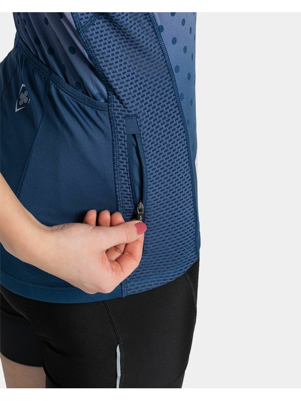 Kilpi Plavo-roza ženska sportska majica s patentnim zatvaračem Kilpi RITAEL