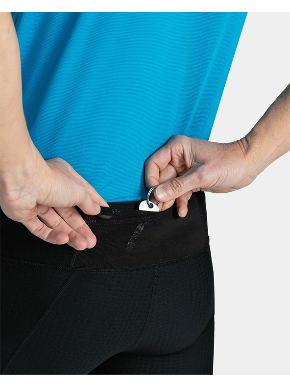 Kilpi Crne muške kompresijske tajice 3/4 Kilpi TERRY-M