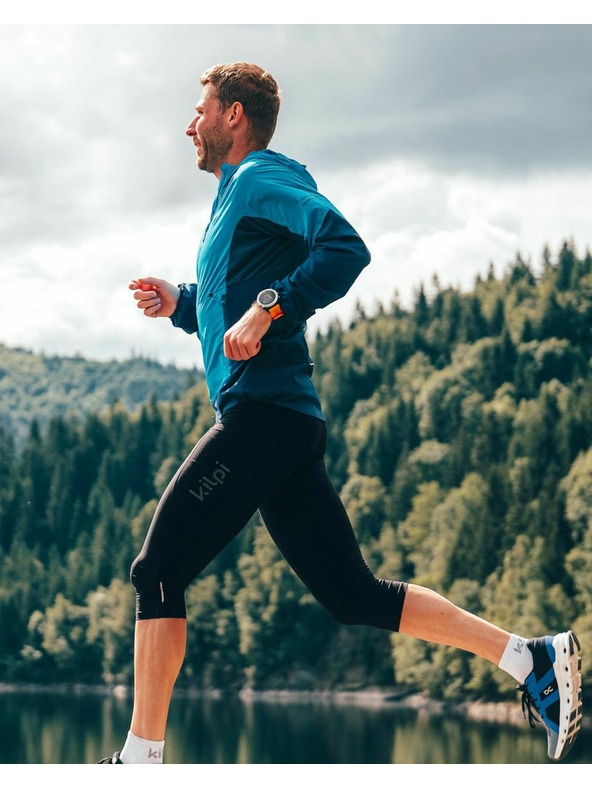 Kilpi Crne muške kompresijske tajice 3/4 Kilpi TERRY-M