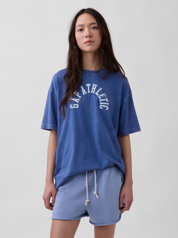 GAP Oversize majica s logom Athletic VintageSoft GAP