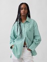 GAP Oversize poplin košulja s logom Big Shirt GAP