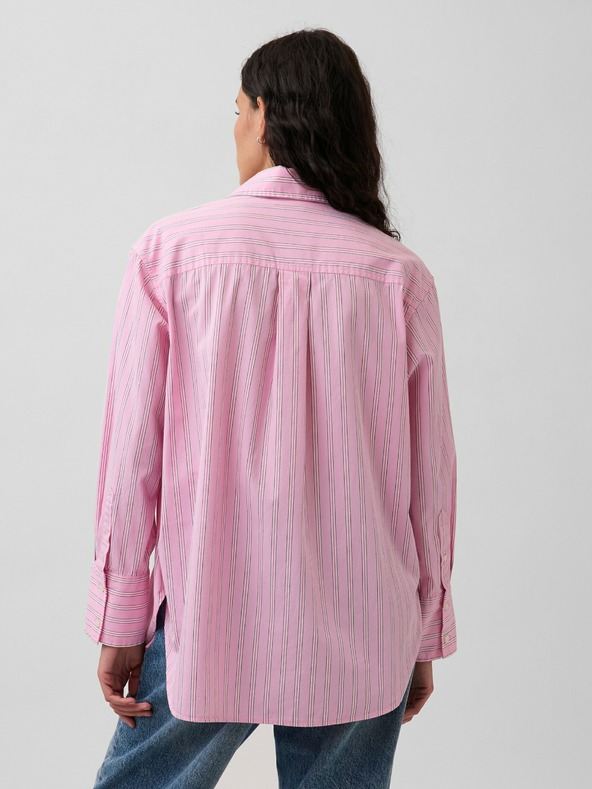 GAP Oversize poplin košulja s logom Big Shirt GAP