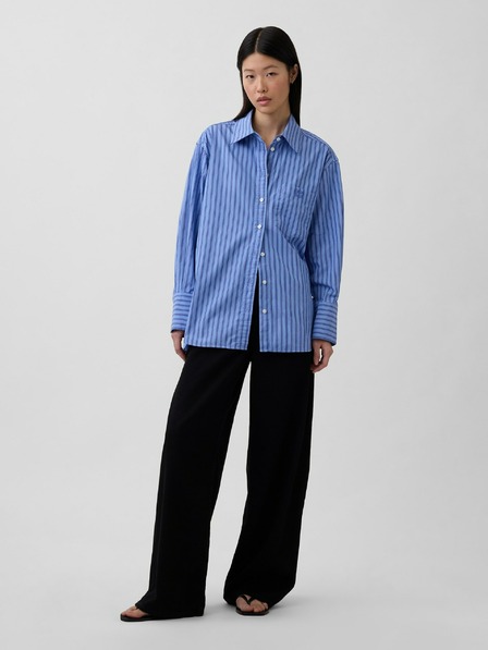 GAP Oversize poplin košulja s logom Big Shirt GAP