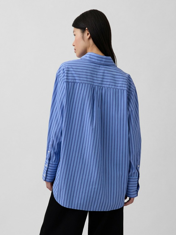 GAP Oversize poplin košulja s logom Big Shirt GAP