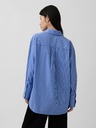 GAP Oversize poplin košulja s logom Big Shirt GAP