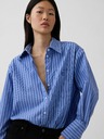 GAP Oversize poplin košulja s logom Big Shirt GAP