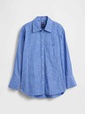 GAP Oversize poplin košulja s logom Big Shirt GAP