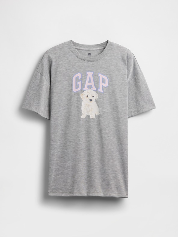 GAP Dječja oversize pidžama majica s logom GAP