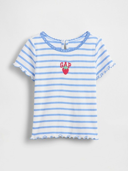 GAP Baby rebrasta majica s logom GAP