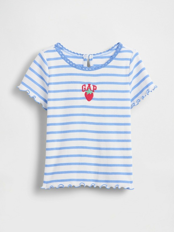 GAP Baby rebrasta majica s logom GAP