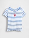 GAP Baby rebrasta majica s logom GAP