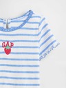 GAP Baby rebrasta majica s logom GAP