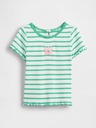 GAP Baby rebrasta majica s logom GAP