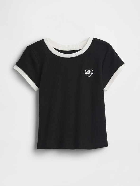 GAP Baby rebrasta majica s logom GAP