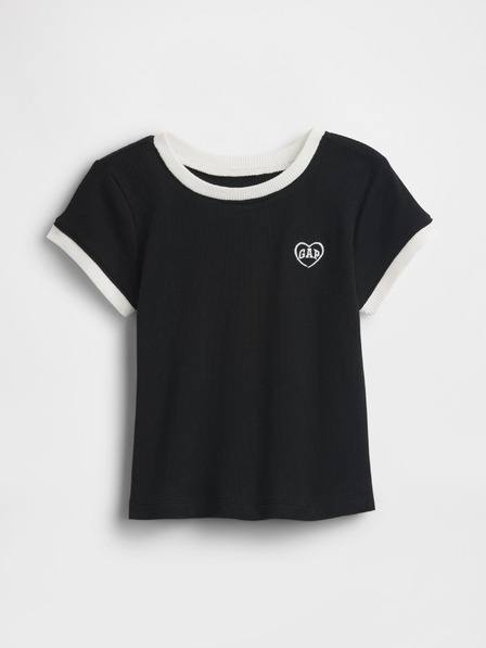 GAP Baby rebrasta majica s logom GAP